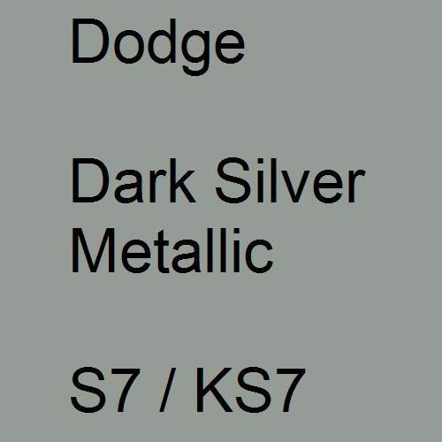 Dodge, Dark Silver Metallic, S7 / KS7.